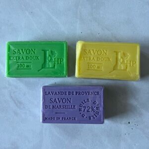 3 Savon de Marseille (Made in France) bar soap